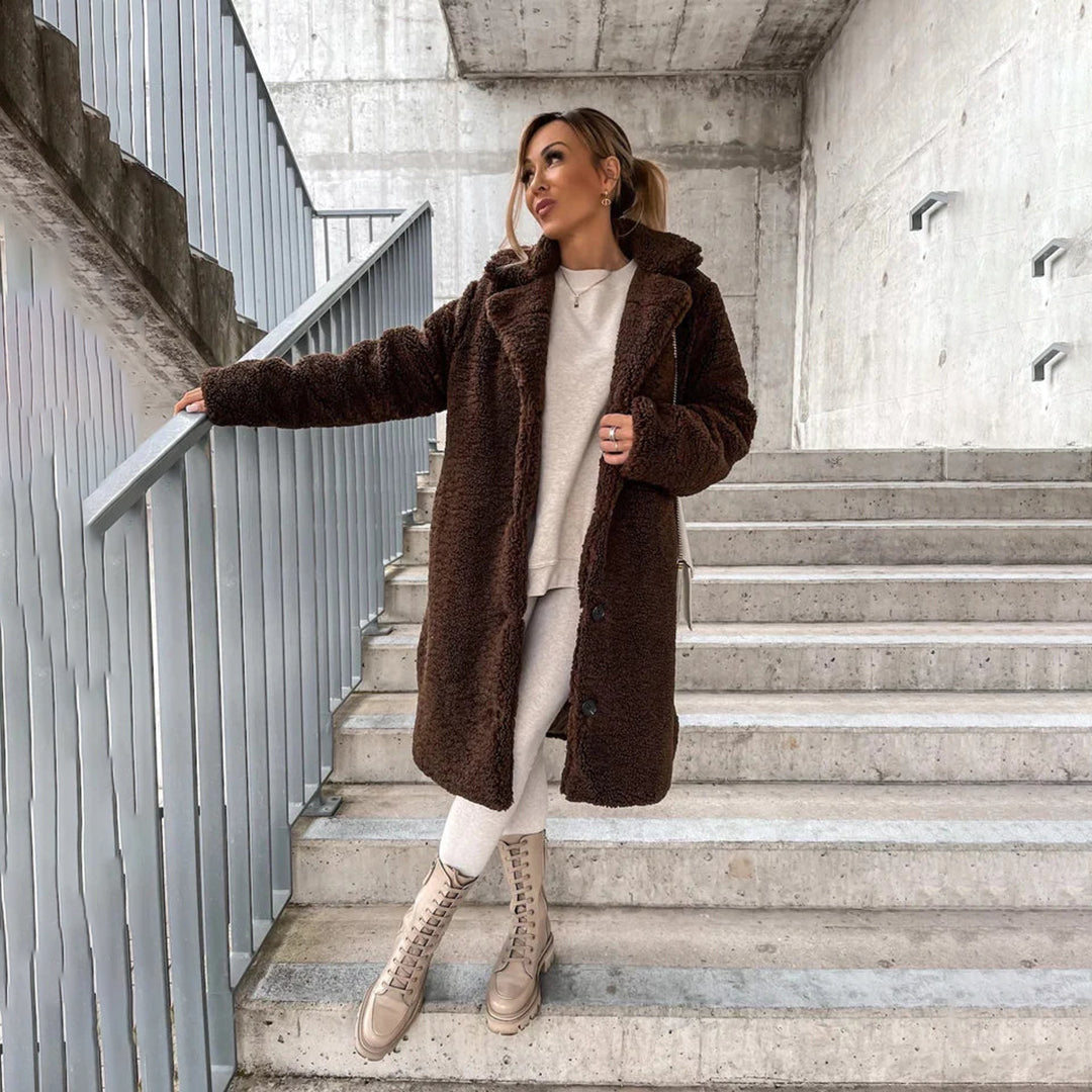 Eleganter Wintermantel mit flauschigem Komfort 2