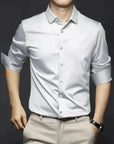Elegantes Bügelfreies Herrenhemd aus atmungsaktiver Baumwolle – Slim Fit in verschiedenen Farben 2