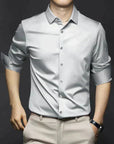 Elegantes Bügelfreies Herrenhemd aus atmungsaktiver Baumwolle – Slim Fit in verschiedenen Farben 4