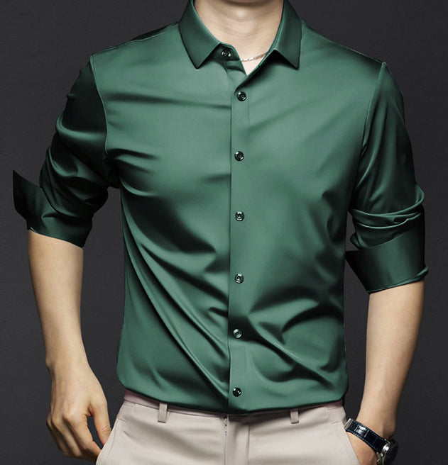 Elegantes Bügelfreies Herrenhemd aus atmungsaktiver Baumwolle – Slim Fit in verschiedenen Farben 5