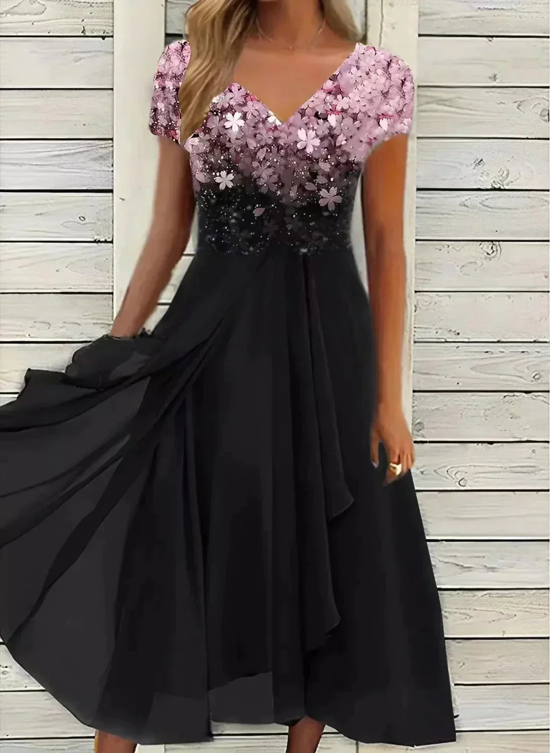 Elegantes Damen Chiffon Partykleid für Hochzeiten und besondere Anlässe – Leicht und stilvoll 2