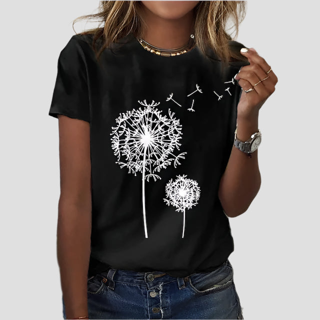 Elegantes Damen T-Shirt aus atmungsaktivem Stoff – Ideal für Sommerabende 1
