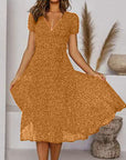 Elegantes Damenkleid aus Leinen mit V-Ausschnitt und A-Linie – Vielseitig und Pflegeleicht 3