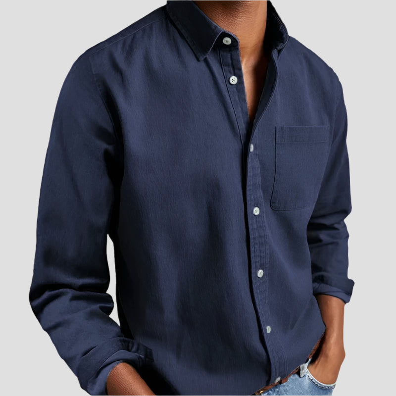 Elegantes Denim-Hemd für Herren – Bequeme Passform aus hochwertiger Baumwolle 1