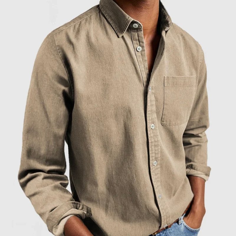 Elegantes Denim-Hemd für Herren – Bequeme Passform aus hochwertiger Baumwolle 3