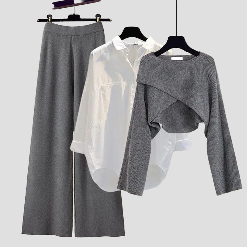 Elegantes Drei-Teile-Set für Selbstbewusste 0