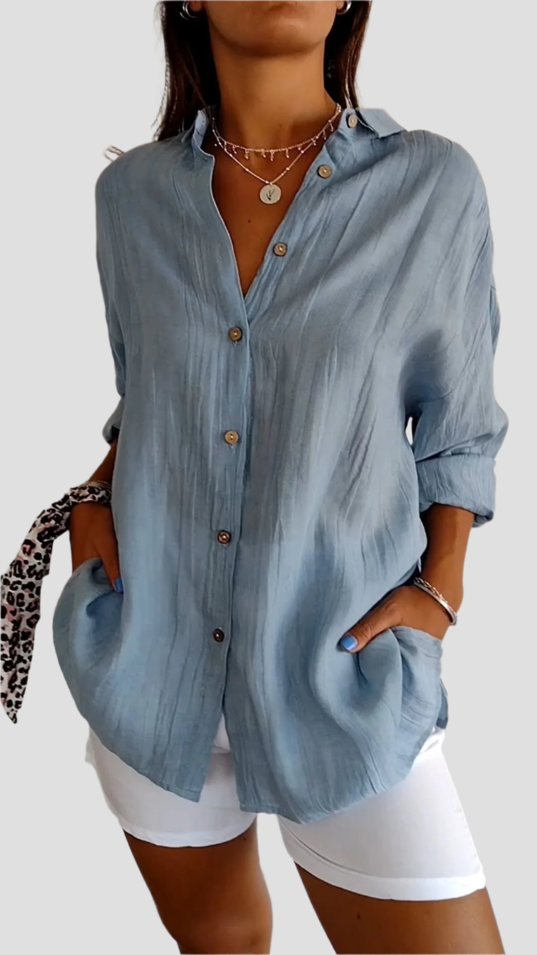 Elegantes Button-Down-Hemd aus atmungsaktivem Material für vielseitige Anlässe 1