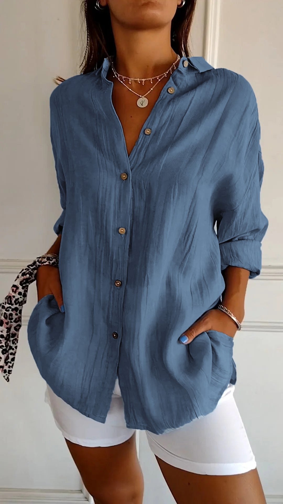 Elegantes Button-Down-Hemd aus atmungsaktivem Material für vielseitige Anlässe 6