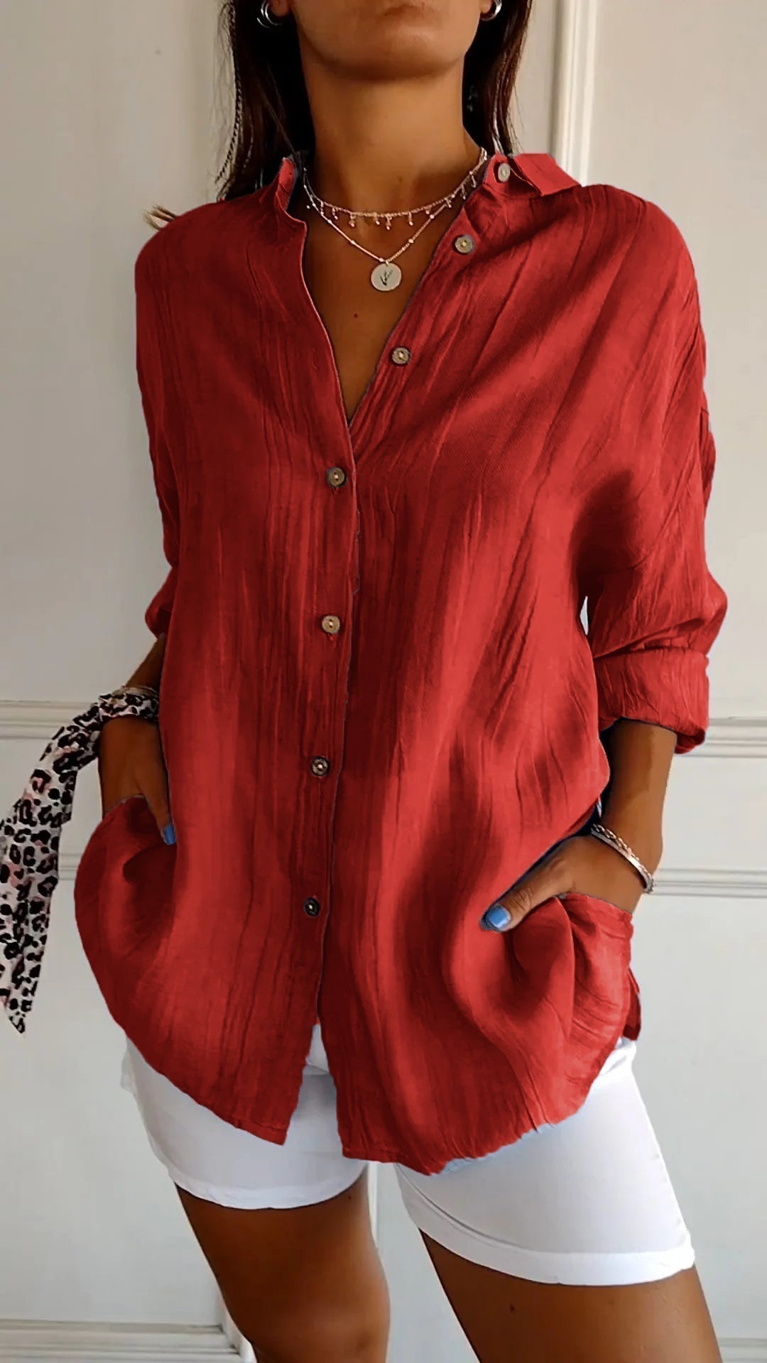 Elegantes Button-Down-Hemd aus atmungsaktivem Material für vielseitige Anlässe 8