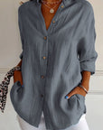 Elegantes Button-Down-Hemd aus atmungsaktivem Material für vielseitige Anlässe 10