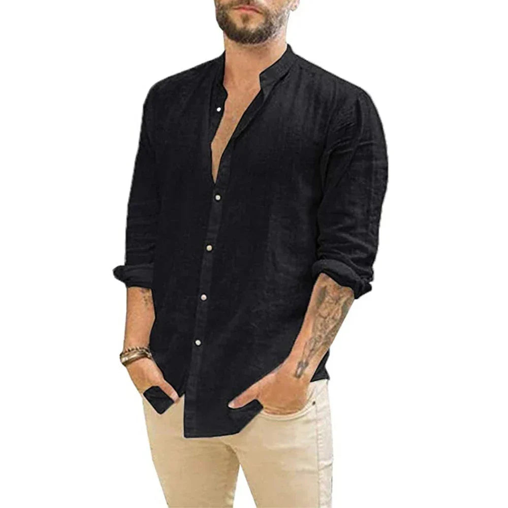 Elegantes Herren Leinenhemd – Atmungsaktiv und Locker für den Sommer 3