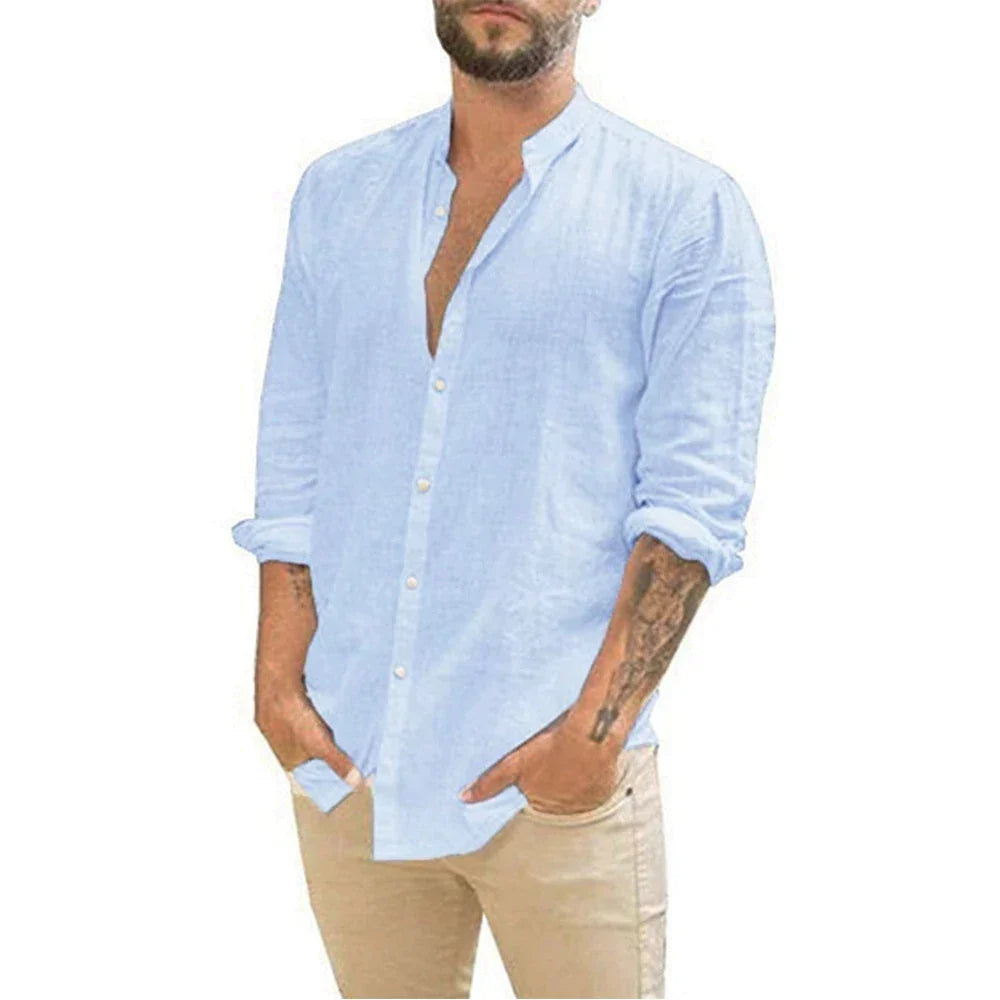 Elegantes Herren Leinenhemd – Atmungsaktiv und Locker für den Sommer 4