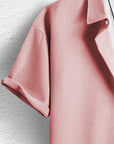 Elegantes Herrenhemd im Waffel-Strickmuster – Bequeme Passform und vielseitig kombinierbar 3