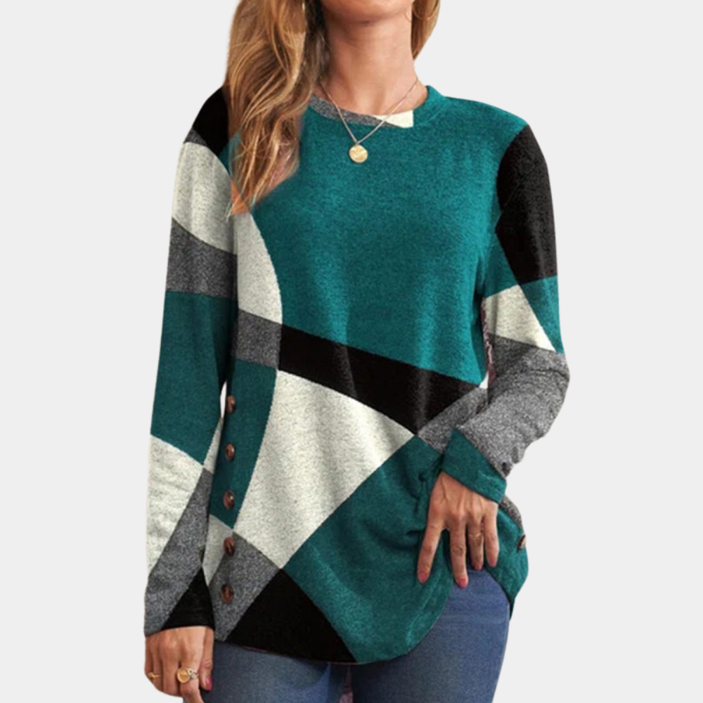 Elegantes Langarmshirt mit Knopfdetail für jeden Anlass 2