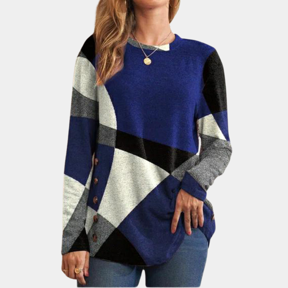 Elegantes Langarmshirt mit Knopfdetail für jeden Anlass 4