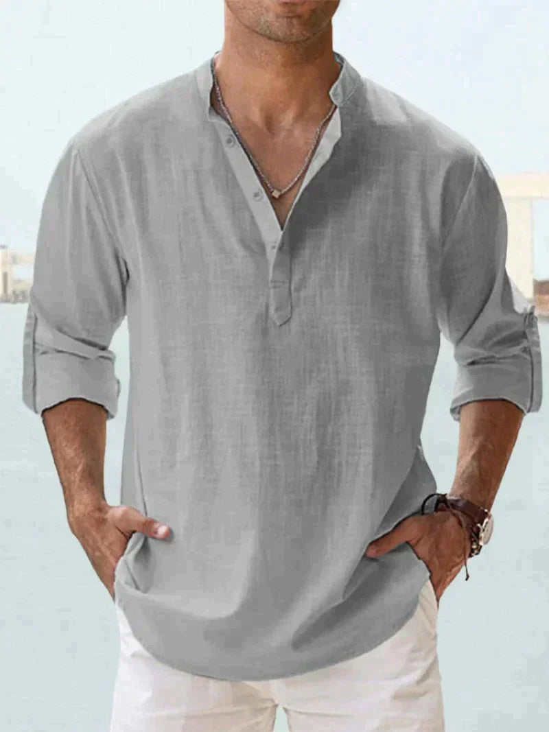 Elegantes Leinenhemd für Herren – Atmungsaktiv und Knitterfrei für Sommerabende 5
