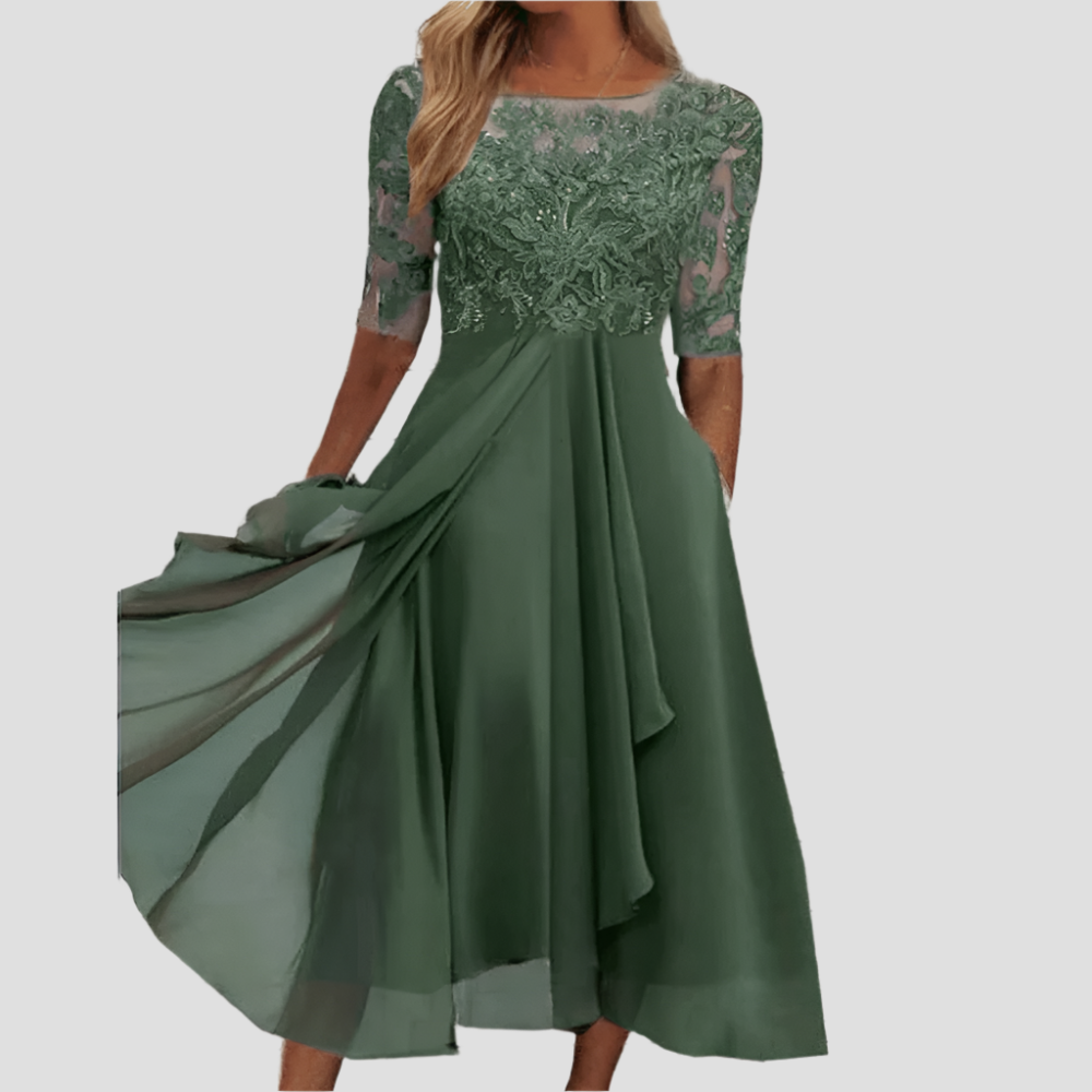 Elegantes Maxikleid Liv für besondere Anlässe – Fließender Schnitt und vielseitiges Design 1