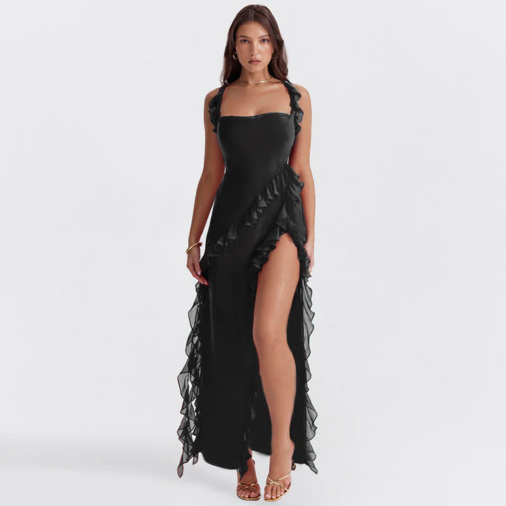 Elegantes Maxikleid mit Rüschendetails für besondere Anlässe 10