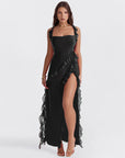 Elegantes Maxikleid mit Rüschendetails für besondere Anlässe 10