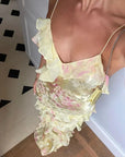 Elegantes Maxikleid mit Rüschendetails für besondere Anlässe 7