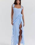 Elegantes Maxikleid mit Rüschendetails für besondere Anlässe 8