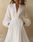 Elegantes Maxikleid mit voluminösen Ärmeln 1