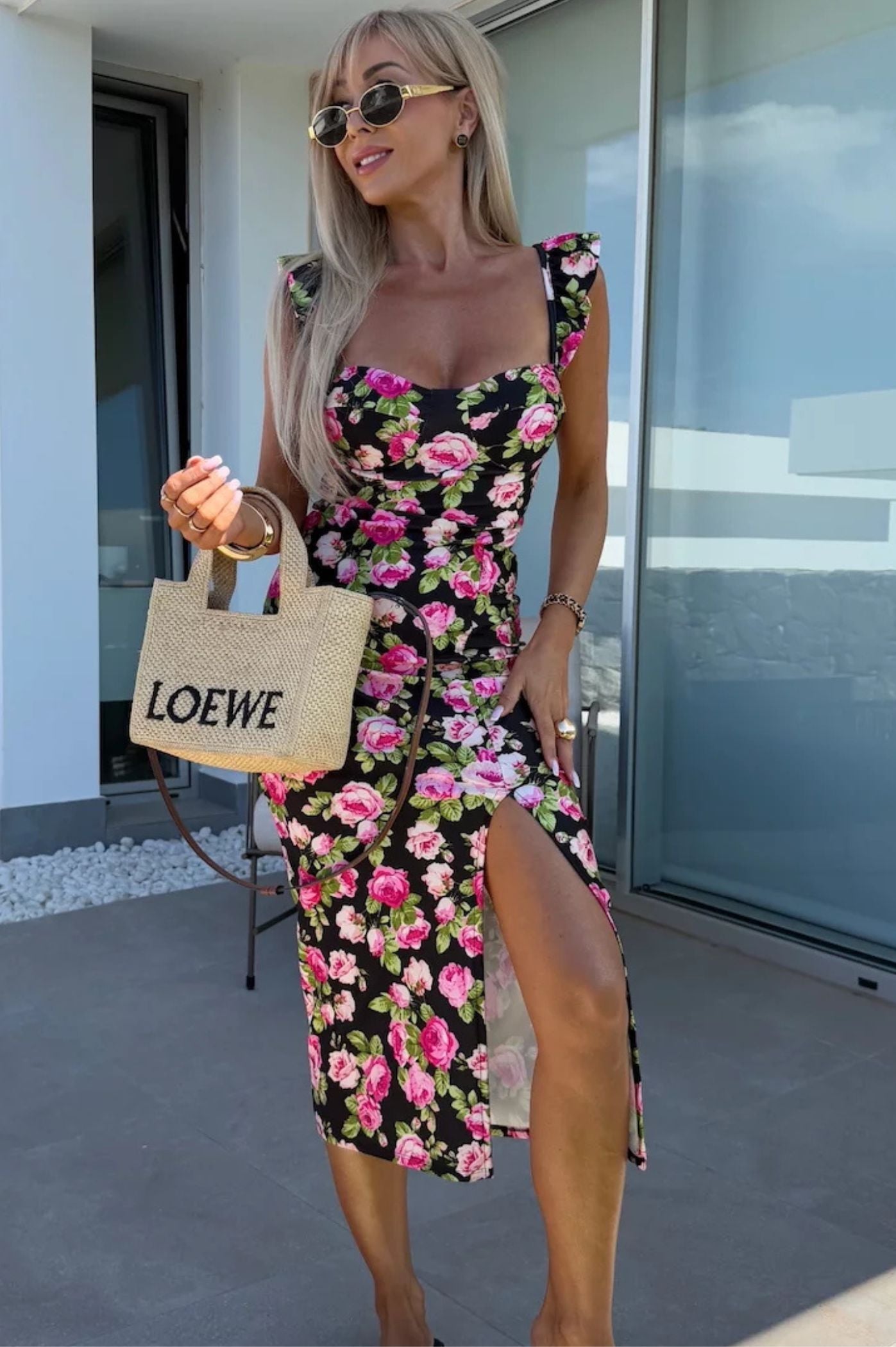 Elegantes Midikleid mit Floralem Muster für Festlichkeiten 9