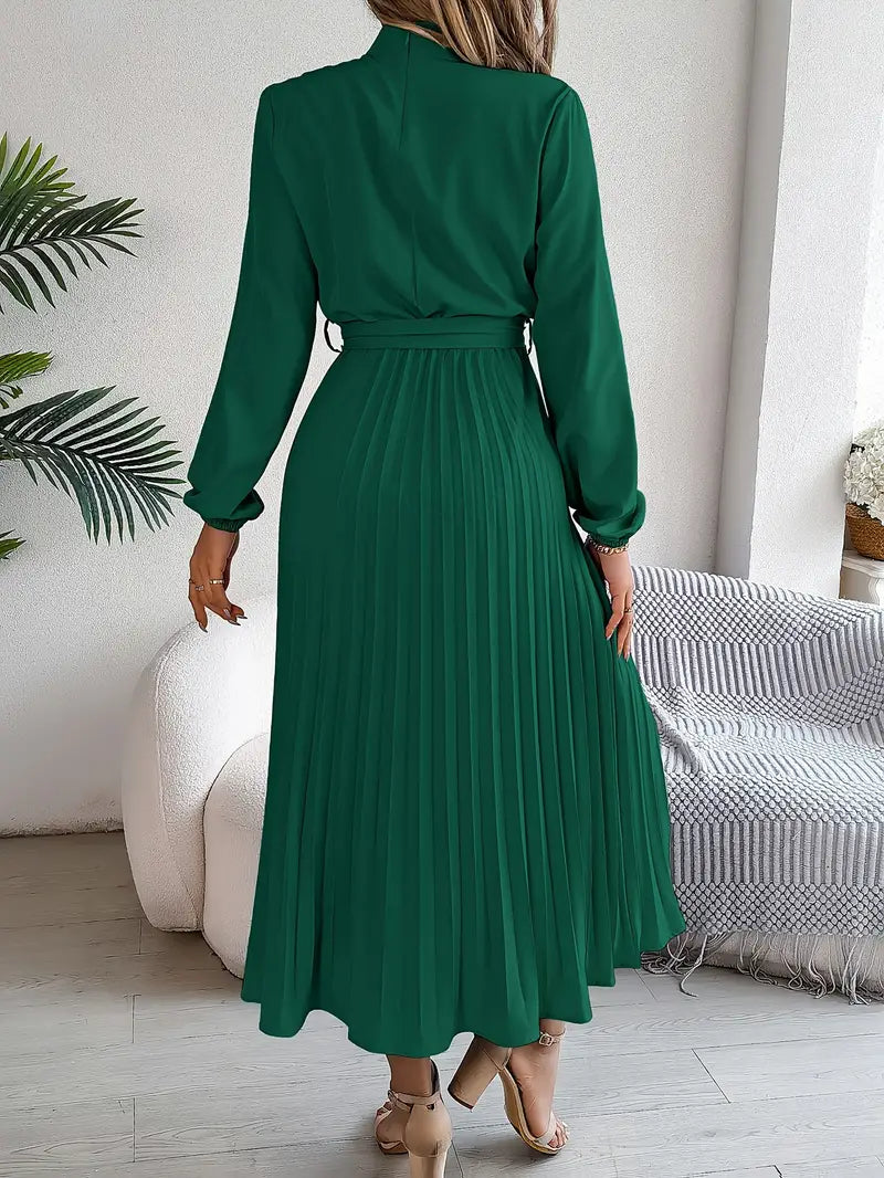 Elegantes Midikleid mit plissiertem Design 3