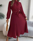 Elegantes Midikleid mit plissiertem Design 4