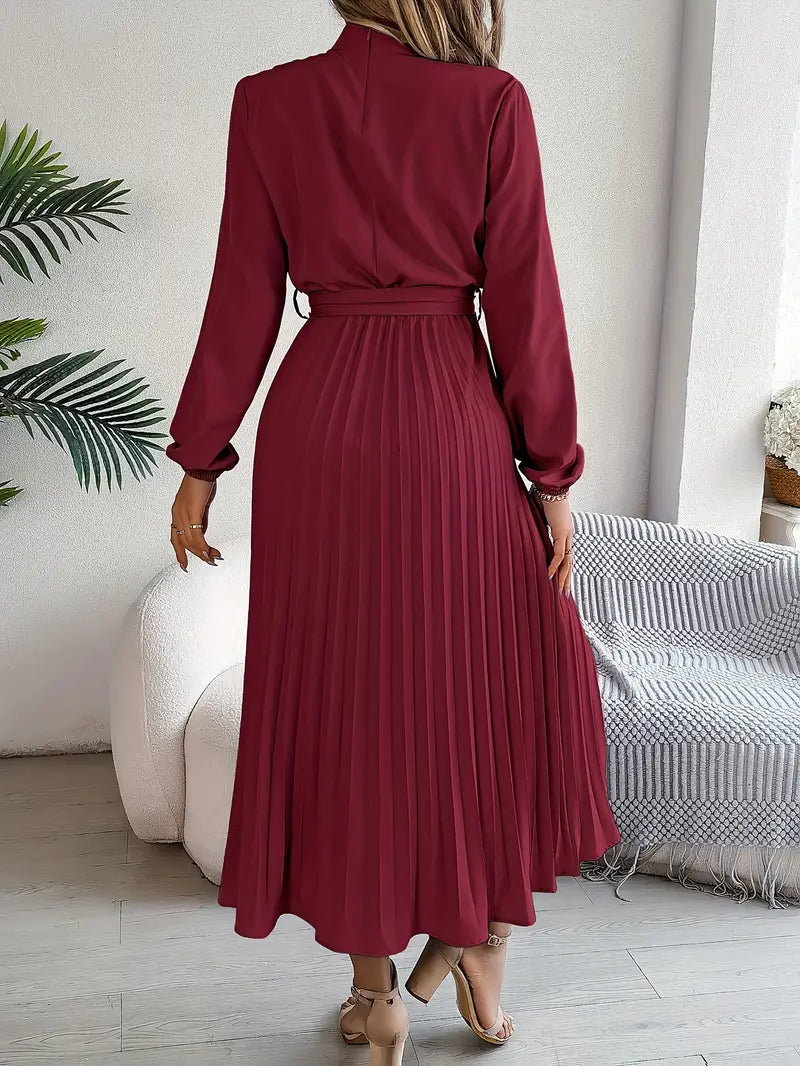 Elegantes Midikleid mit plissiertem Design 5