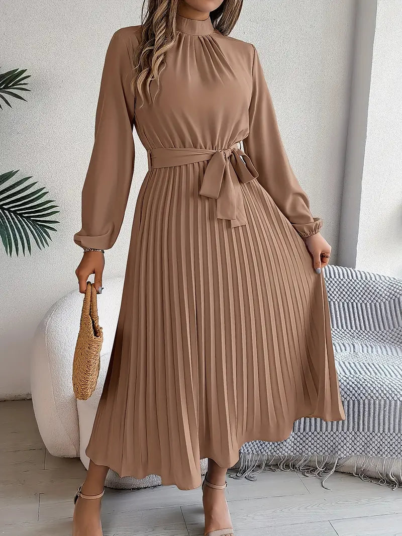 Elegantes Midikleid mit plissiertem Design 8