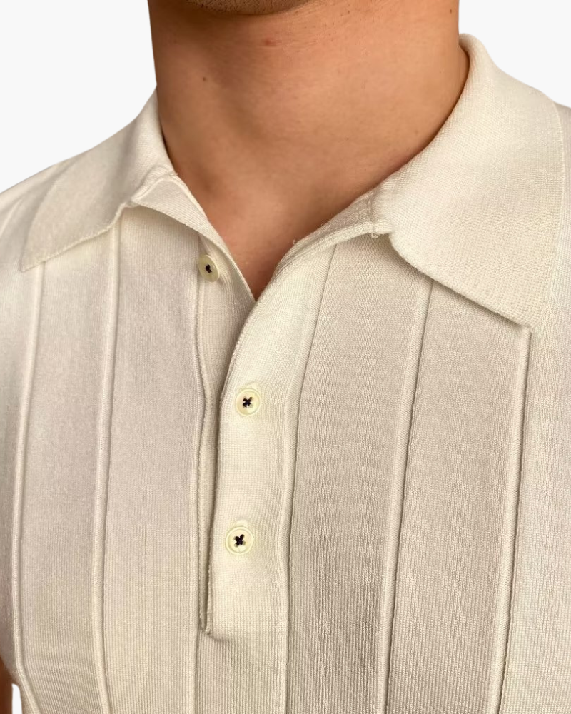 Elegantes Polo mit feiner Rippstruktur 1