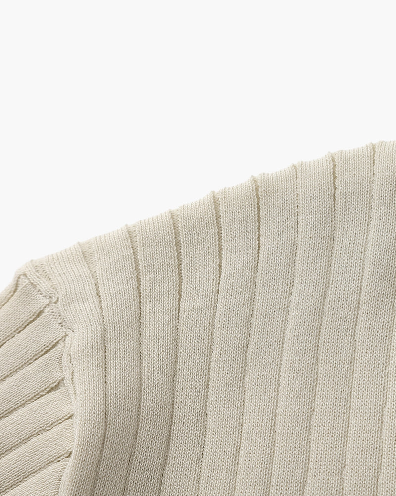 Elegantes Poloshirt mit feiner Rippstruktur 7
