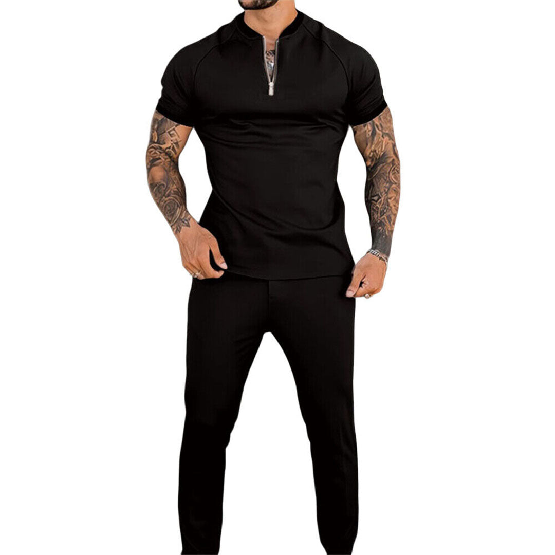 Elegantes Sommer Outfit mit Kurzarm-Top und Lockeren Hosen für Stilvolle Anlässe 2