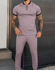 Elegantes Sommer Outfit mit Kurzarm-Top und Lockeren Hosen für Stilvolle Anlässe 3