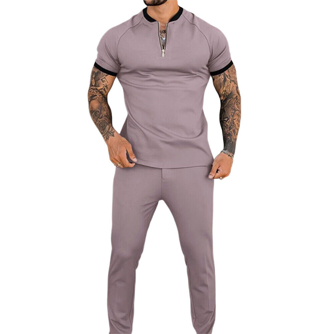 Elegantes Sommer Outfit mit Kurzarm-Top und Lockeren Hosen für Stilvolle Anlässe 4