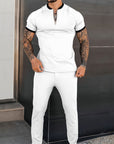 Elegantes Sommer Outfit mit Kurzarm-Top und Lockeren Hosen für Stilvolle Anlässe 5