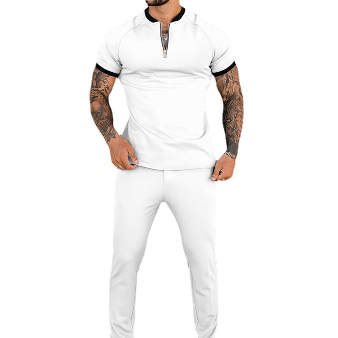 Elegantes Sommer Outfit mit Kurzarm-Top und Lockeren Hosen für Stilvolle Anlässe 6