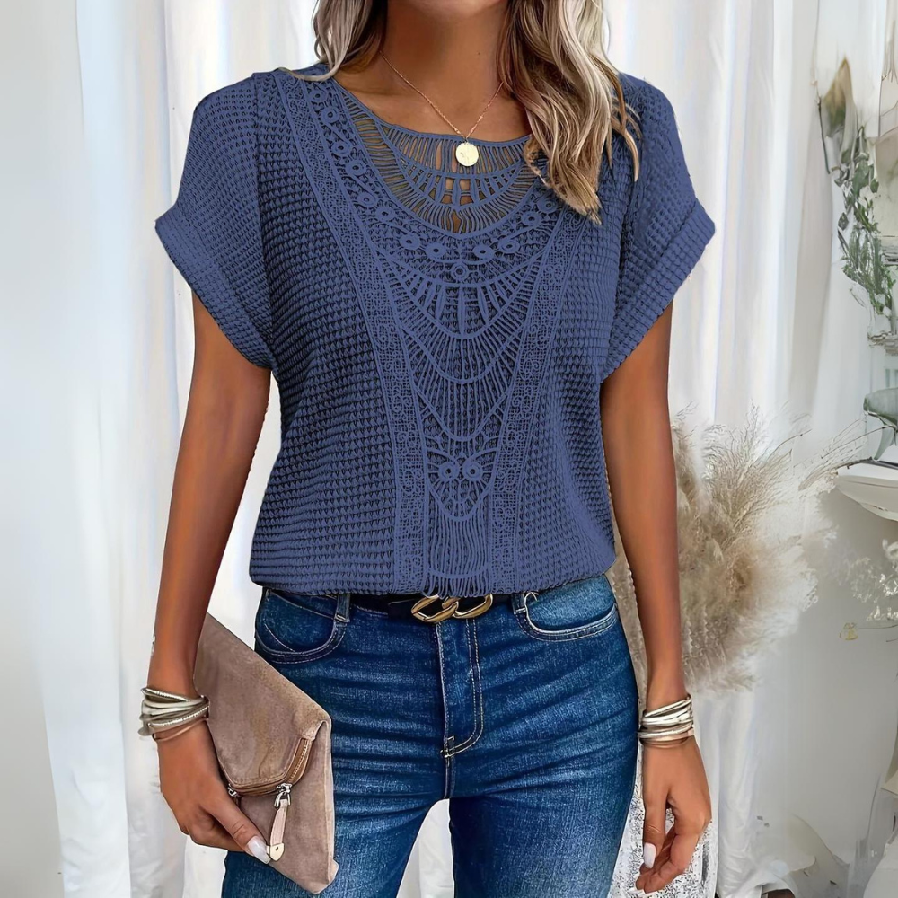 Elegantes Spitzentop mit Feinen Spitzenakzenten 1
