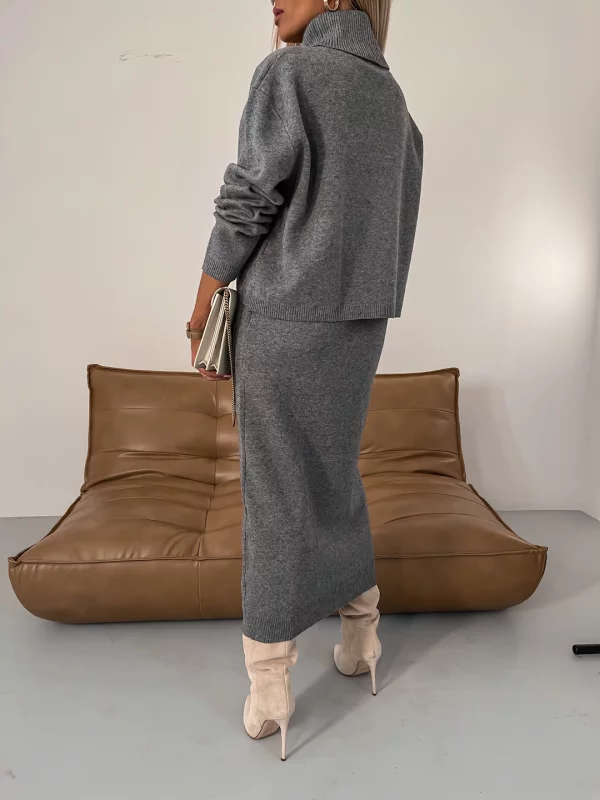 Elegantes Strickkleid mit Rollkragen für jeden Tag 3