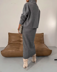 Elegantes Strickkleid mit Rollkragen für jeden Tag 3