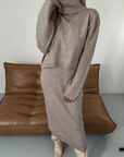 Elegantes Strickkleid mit Rollkragen für jeden Tag 4