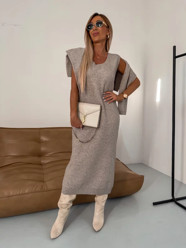 Elegantes Strickkleid mit Rollkragen für jeden Tag 6