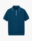 Elegantes Strickpolo Herren mit feiner Struktur 3