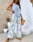 Elegantes Damen Twin Set mit ärmellosem Top und gerader Hose für besondere Anlässe 2