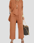 Elegantes Damen Twin Set aus weichem Material – Stilvolles Outfit für jede Gelegenheit 1