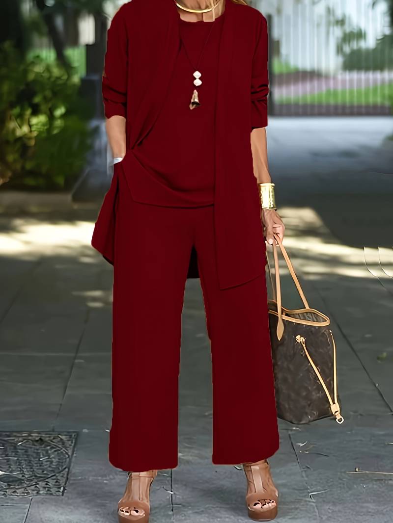 Elegantes Damen Twin Set aus weichem Material – Stilvolles Outfit für jede Gelegenheit 3