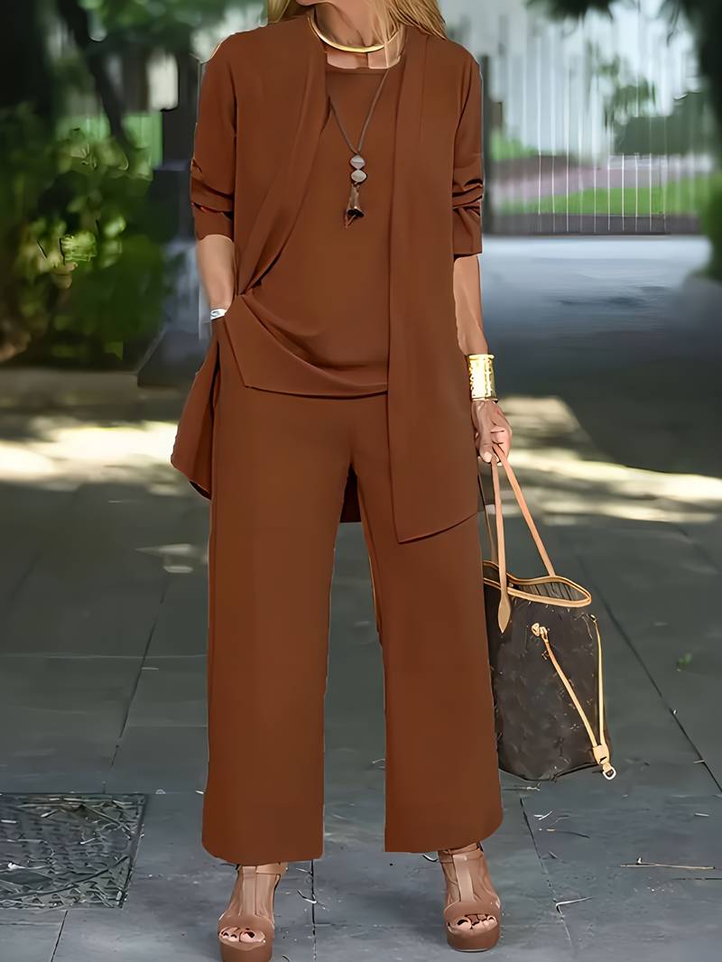 Elegantes Damen Twin Set aus weichem Material – Stilvolles Outfit für jede Gelegenheit 5