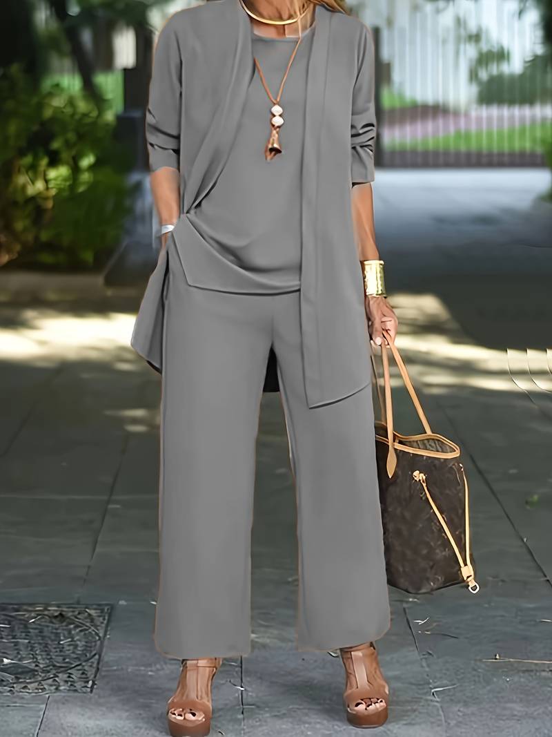 Elegantes Damen Twin Set aus weichem Material – Stilvolles Outfit für jede Gelegenheit 6