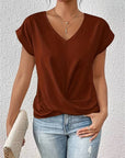 Elegantes V-Ausschnitt Top aus atmungsaktivem Material für festliche Anlässe 2